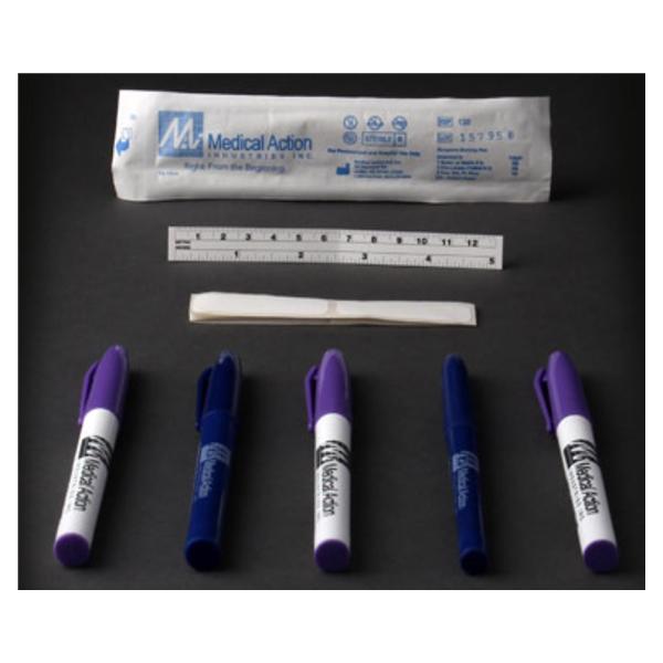 Marker Surgical Skin Gentian Ink Fine Tip Blue-Violet Sterile 25/Bx